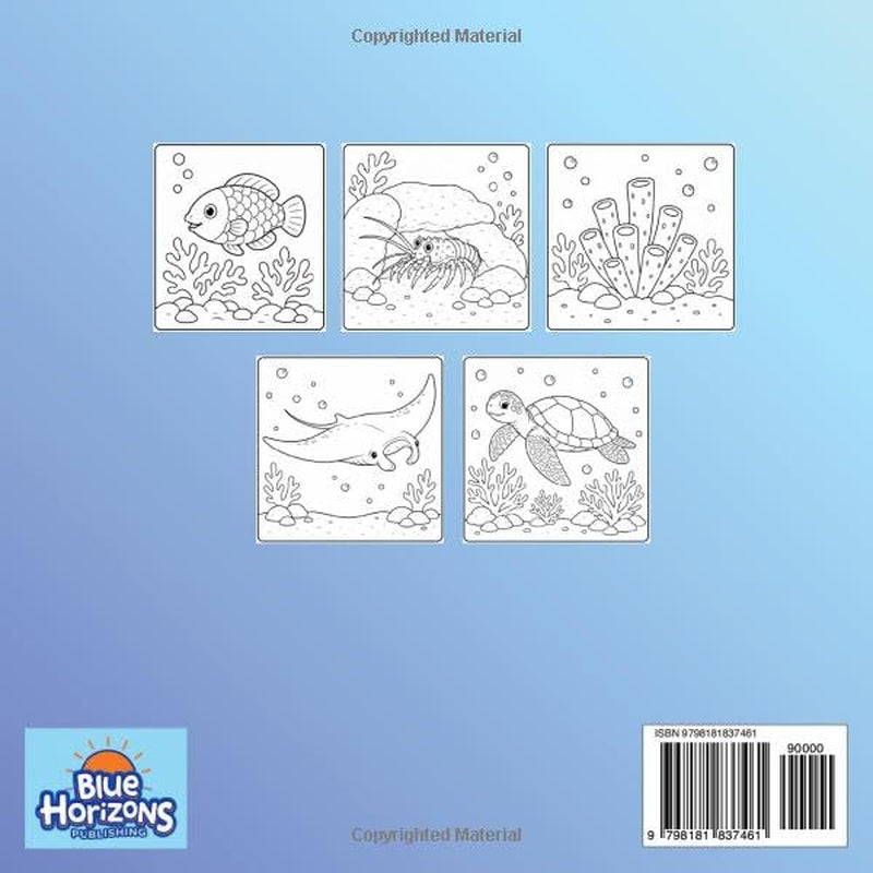 Coral Lagoon Journey: A Bold and Easy Coloring and Learning Book for Kids Aged 4-6 years- Explore Marine Creatures and Learn About Them Whilst Having Fun Coloring