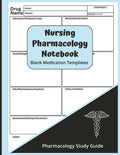 Nursing Pharmacology Notebook: Blank Medication Templates