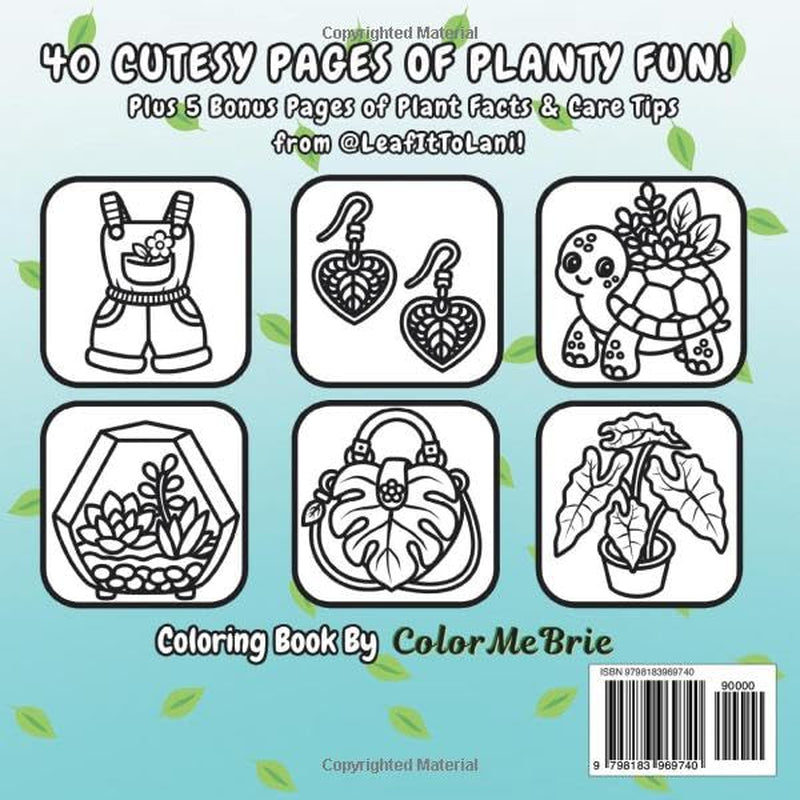 Patience, Plants, & Peace: Sweet & Easy Coloring Book for All Ages