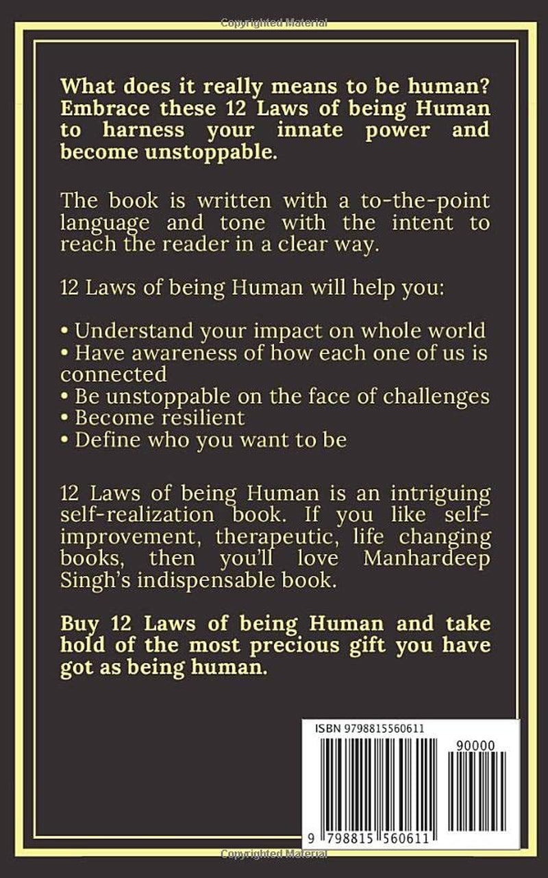 12 Laws of being Human