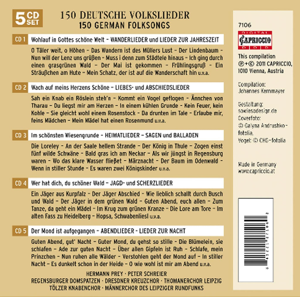 150 German Folksongs