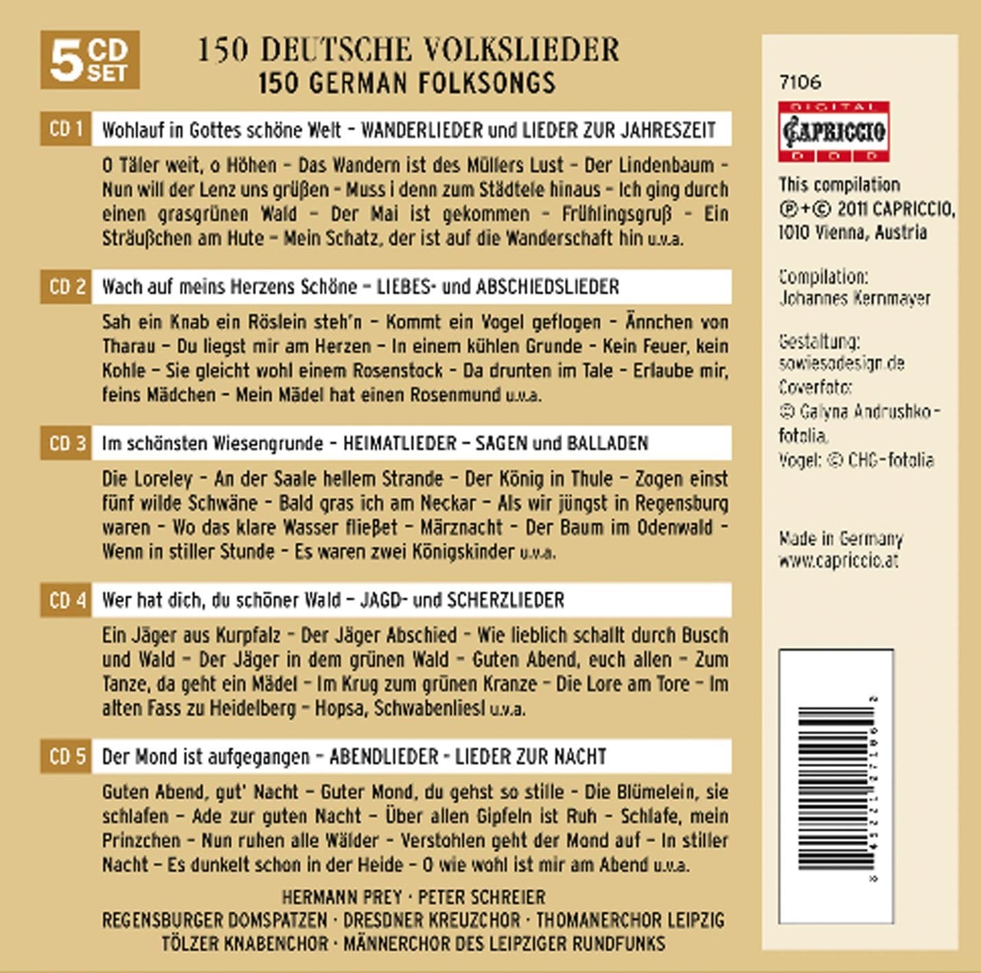 150 German Folksongs