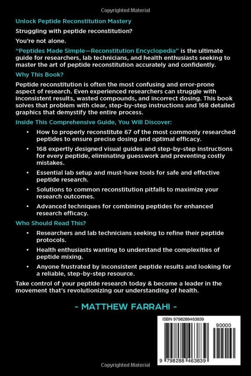 Peptides Made Simple: Reconstitution Encyclopedia