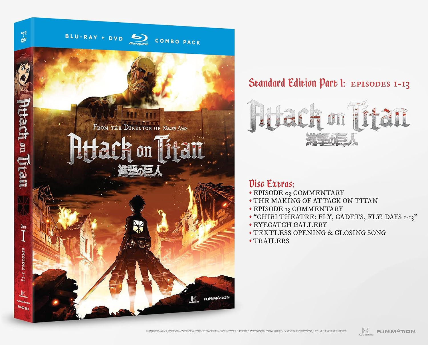 Attack on Titan, Part 1 (Blu-ray / DVD Combo)