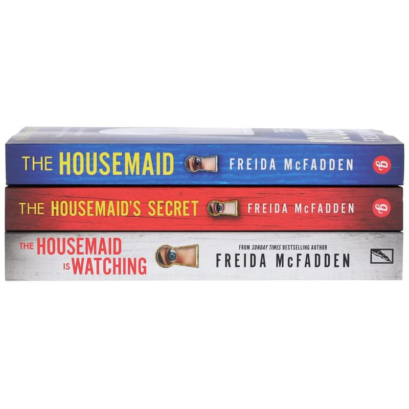 The Housemaid 3-Book Box Set Thriller Bundle -The Housemaid, The Housemaid’s Secret & The Housemaid Is Watching By Freida McFadden Crime, Suspense and Domestic Thriller Collection