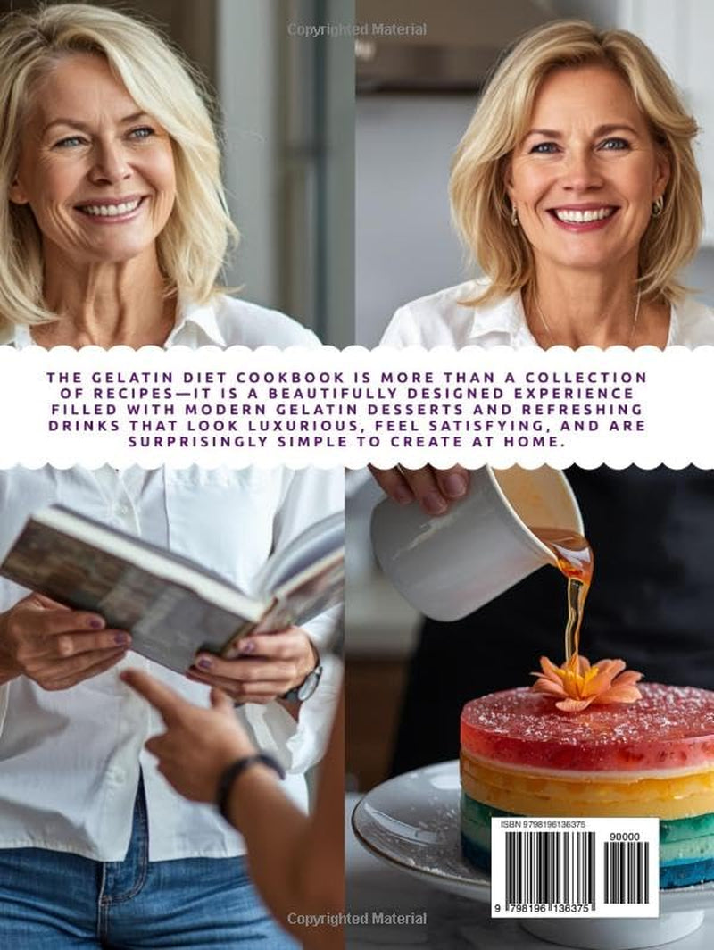The GELATIN DIET Cookbook: A Perfect Gift of Healthy Desserts: 70+ Recipes to Reduce Belly Fat, Control Cravings & Enjoy Weight Loss Without Dieting & Metabolism Reset+ Wellness & Weight Loss Tracker