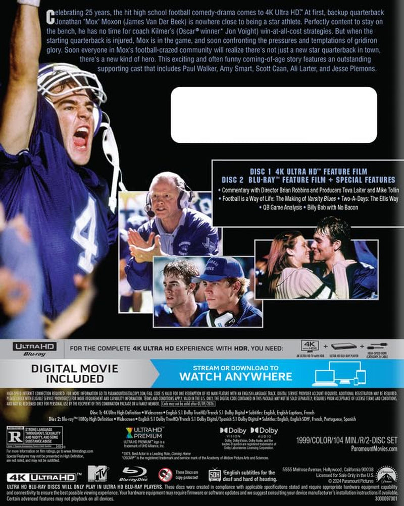 Varsity Blues [4K UHD]