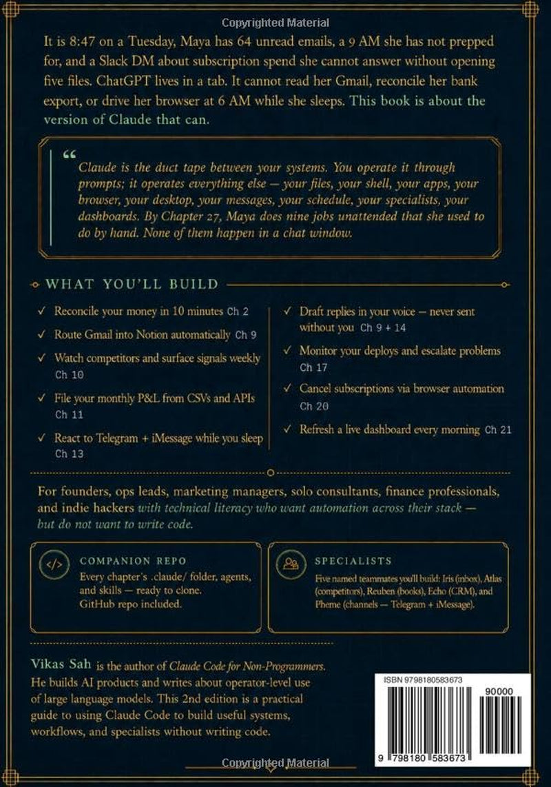 Claude Code for Non-Programmers (2nd Edition): From First Prompt to AI Operator — The Comprehensive 2nd Edition Guide to Building AI Agents Without Writing Code