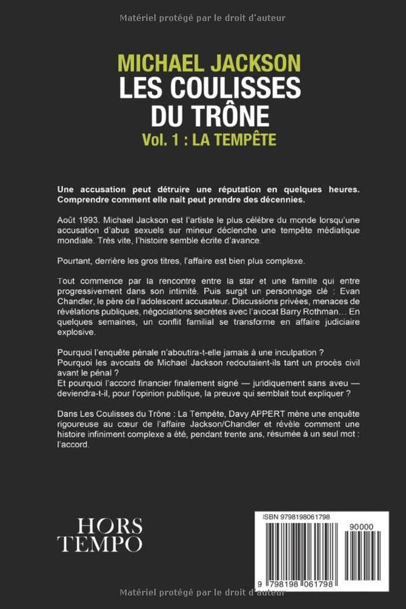 Michael Jackson - Les Coulisses du Trône : Vol1. La Tempête (French Edition)