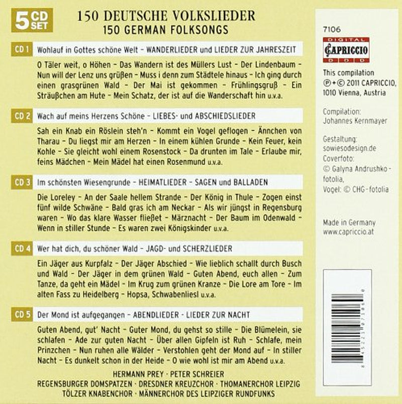150 German Folksongs