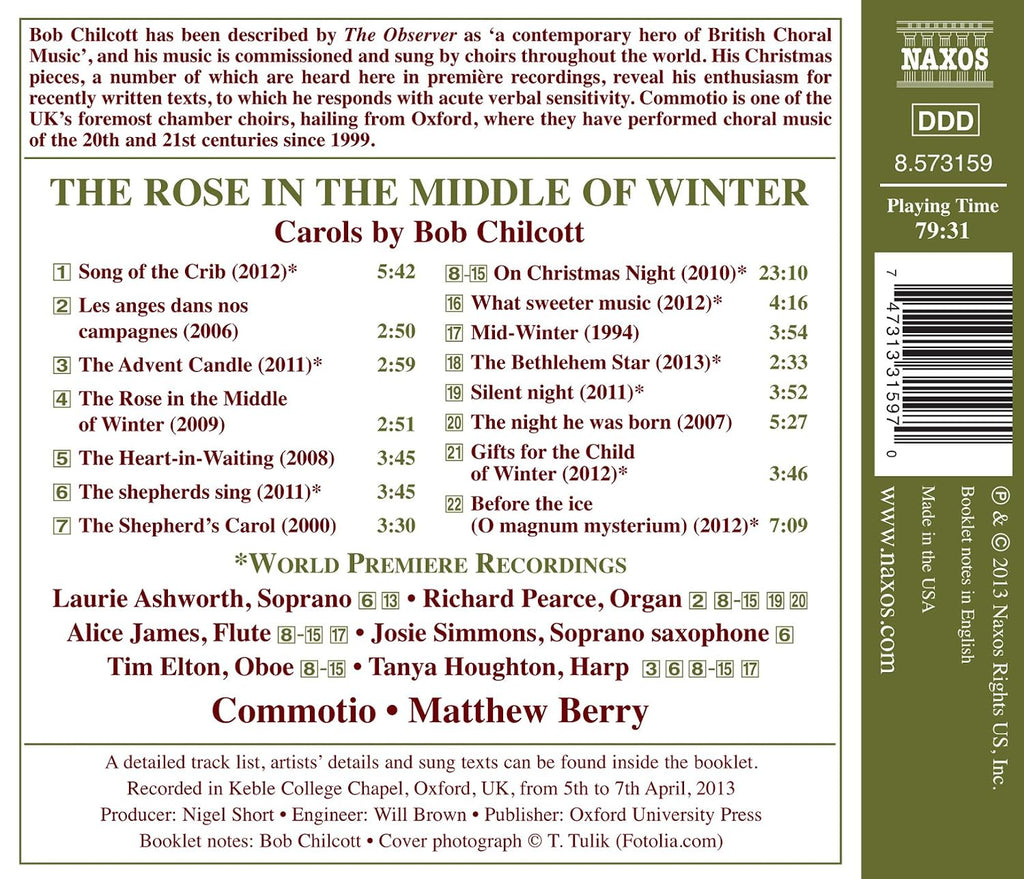 Rose in the Middle of Winter - Carols By Bob