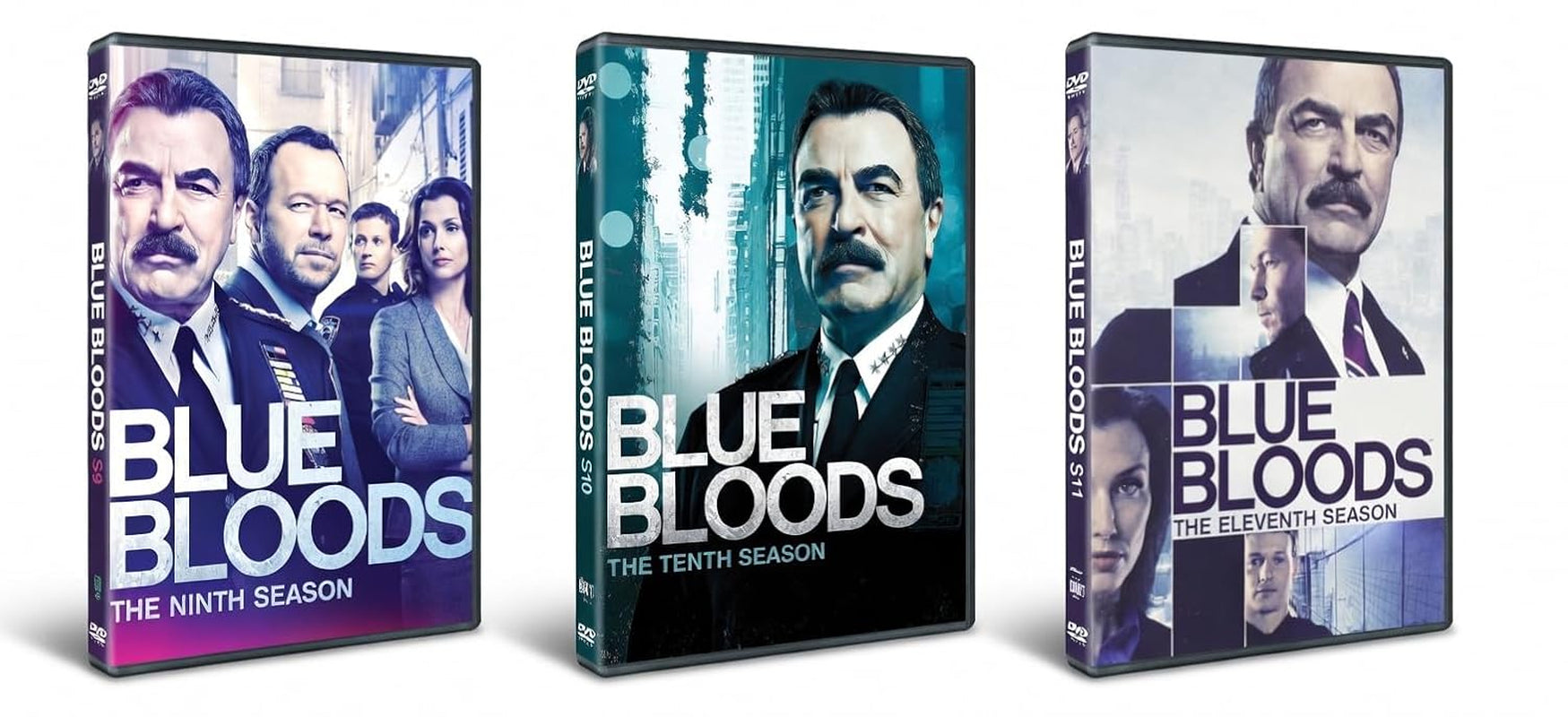 Blue Bloods: Seasons 9, 10, 11 (The Complete Ninth, Tenth and Eleventh Season) 3-Volume DVD Collection - Starring Tom Selleck, Donnie Wahlberg, Bridge Moynahan