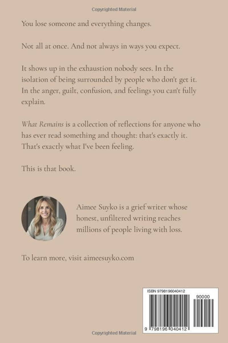 What Remains: Reflections on Losing, Loving, and Learning to Live Again