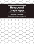 Hexagonal Graph Paper 1 Inch Hex - Organic Chemistry Notebook: 8.5 x 11 inches Hex Grid Pattern Horizontal Aligned for Drawing Organic chemistry structures and Biochemistry or Map Tiles Maker