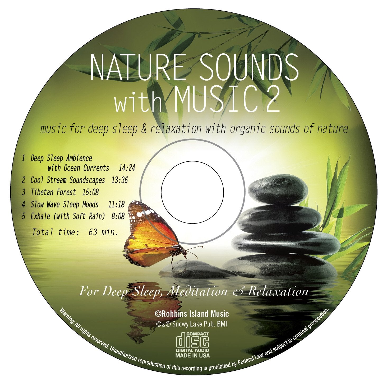 Nature Sounds With Music 2: Music For Deep Sleep and Relaxation with Organic Sounds of Nature For Sleep, Meditation and Relaxing