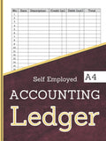 Self Employed Accounting Ledger: For Simple Bookkeeping | 6 Columns