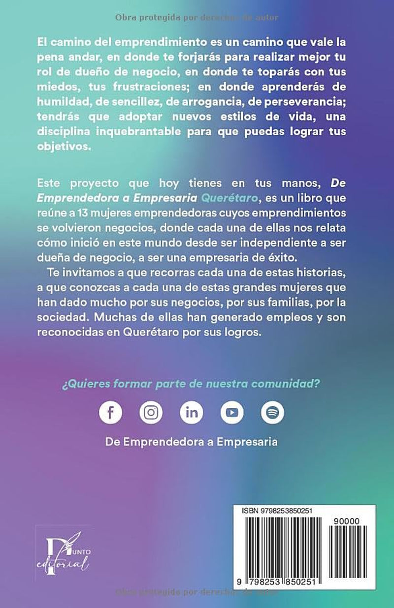 De Emprendedora a Empresaria - Querétaro: Descubre cómo alcanzar el éxito desde cero (Spanish Edition)