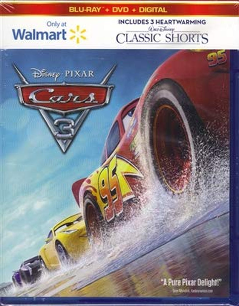 Cars 3 Blu Ray DVD Digital Combo W/Bonus Disc