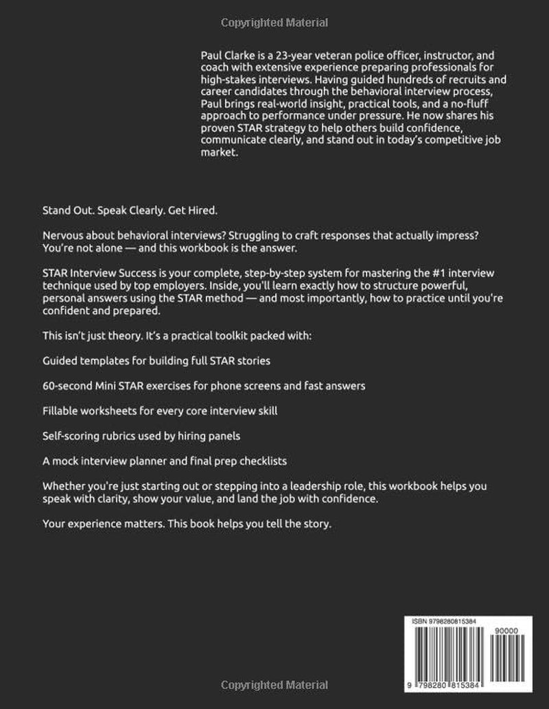 STAR Interview Success: A Step-by-Step Guide & Workbook to Stand Out and Get Hired
