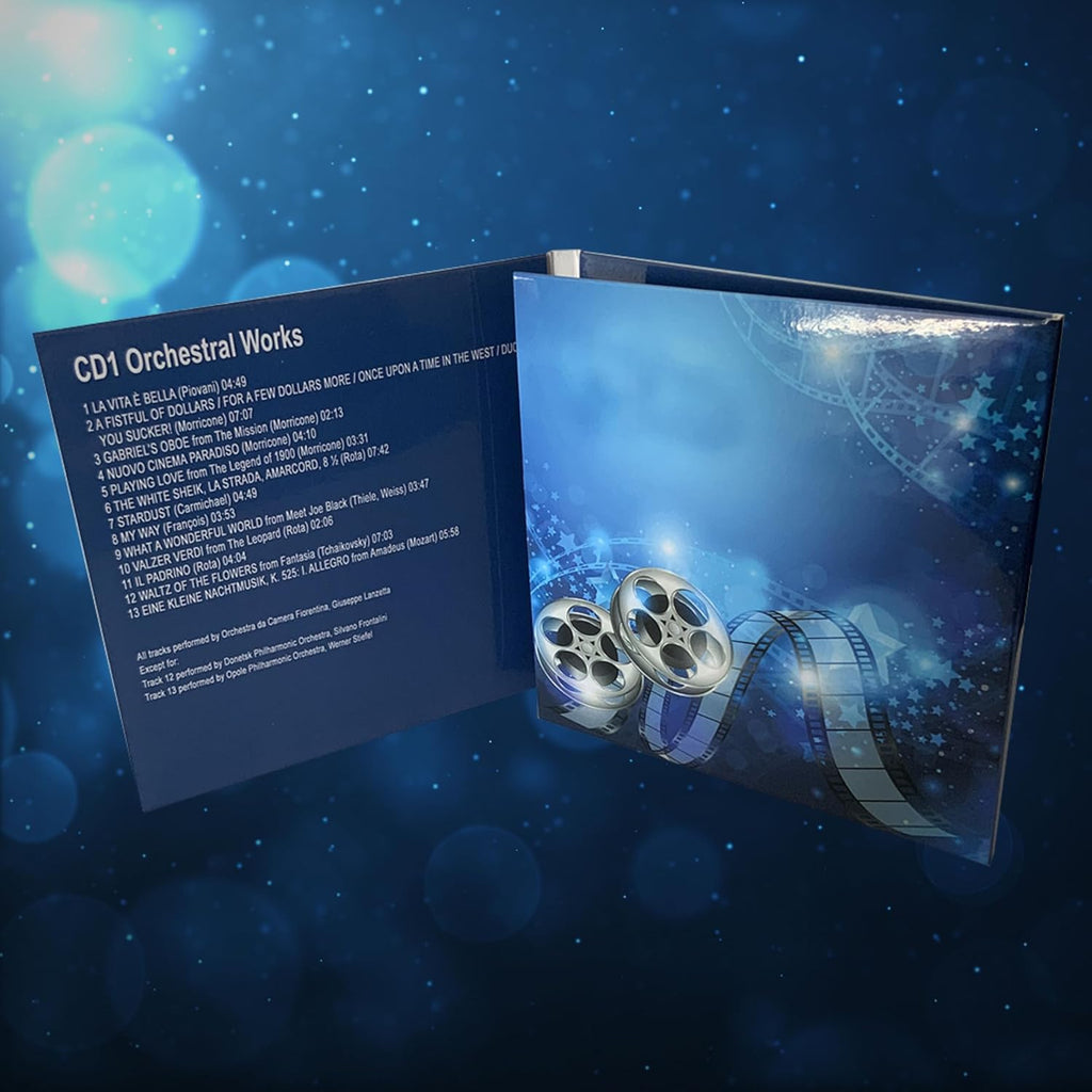 3CD 50 Songs Film Music, Orchestral Works, Jazz Guitar, piano Pieces, Titanic, La Vita è Bella, Moulin Rouge