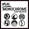 Mini Monochrome Coloring Book: Calm and Relaxing One-Color Designs for Stress Relief and Creativity