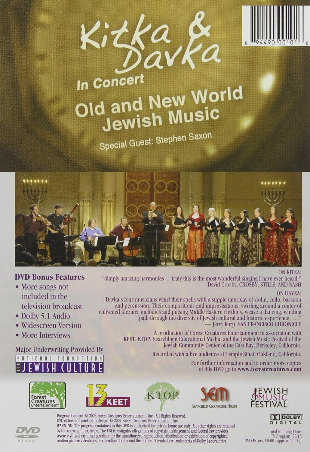 Kitka & Davka in Concert: Old & New World Jewish M