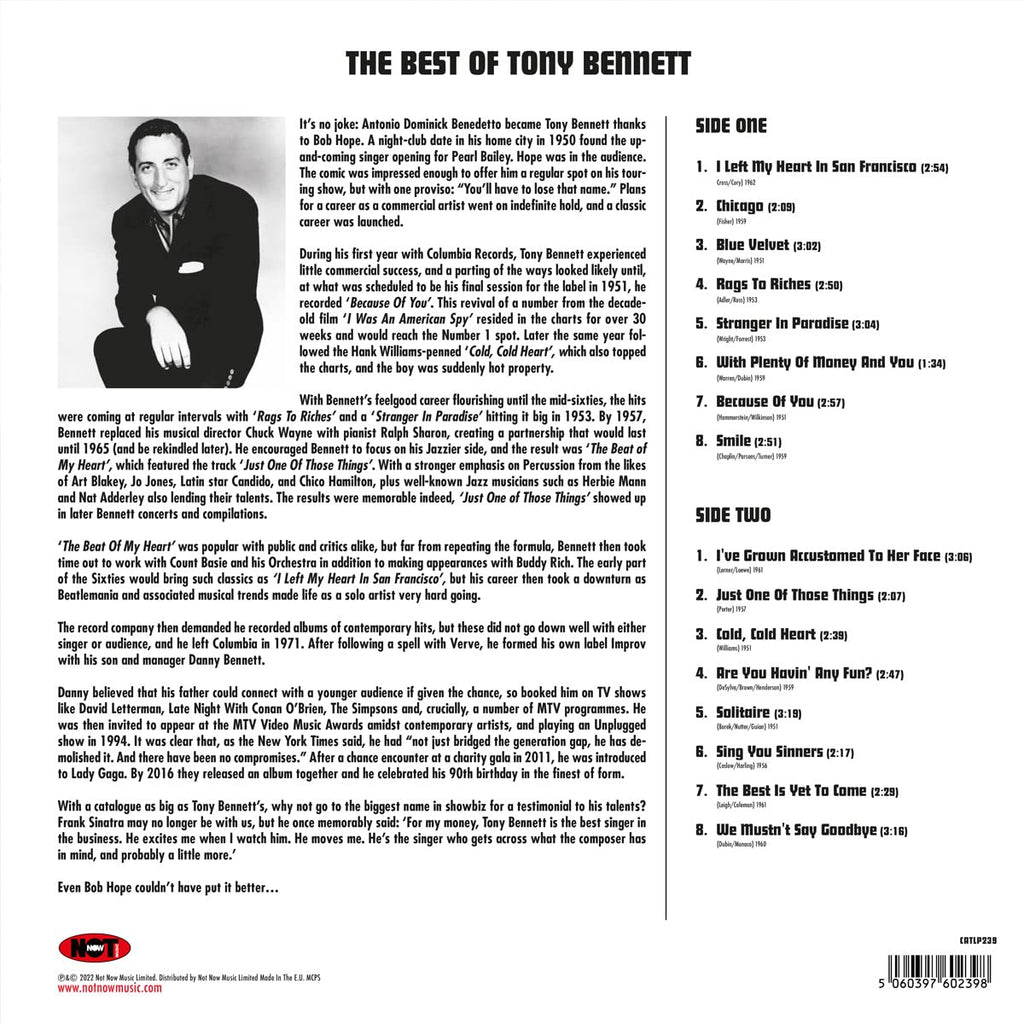 Best Of Tony Bennett - 180gm