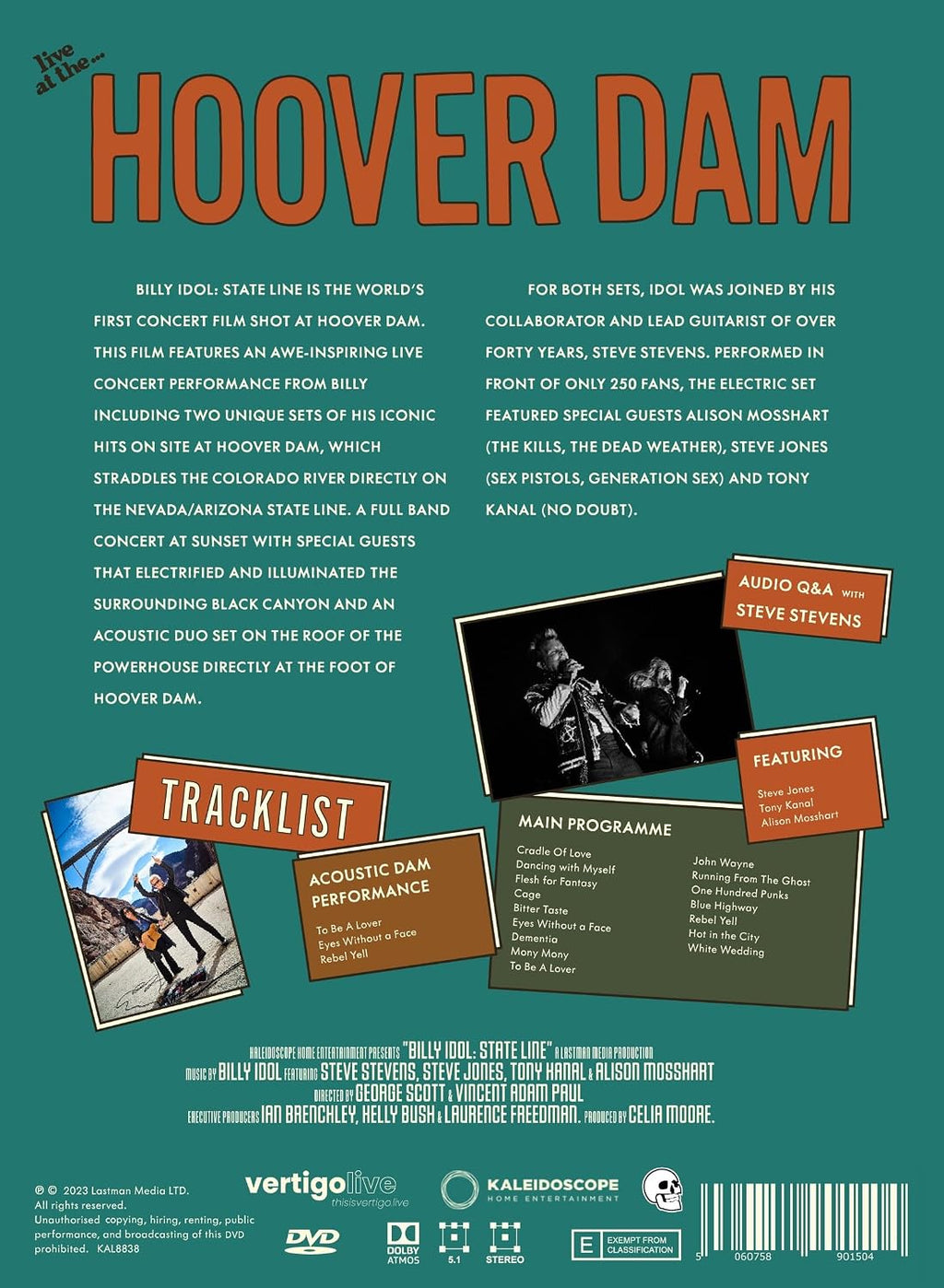 Billy Idol - State Line: Live At The Hoover Dam