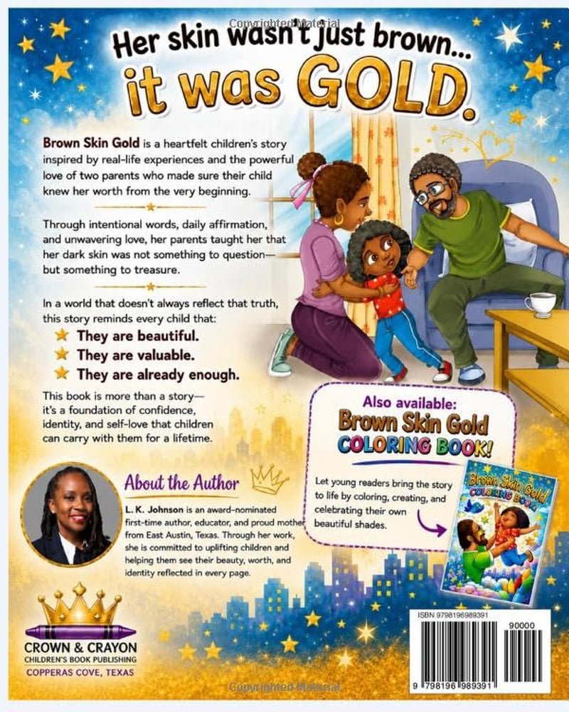 BROWN SKIN GOLD CHILDREN'S BOOK