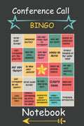Conference Call Bingo Notebook: WFH Work From Home,Funny Work From Home Meeting Jounal For Coworkers Gifts , | Lined Notebook.