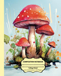 Composition Notebook: Mushroom Watercolor Journal Notebook | 110 pages, 7.5 x 9.25"