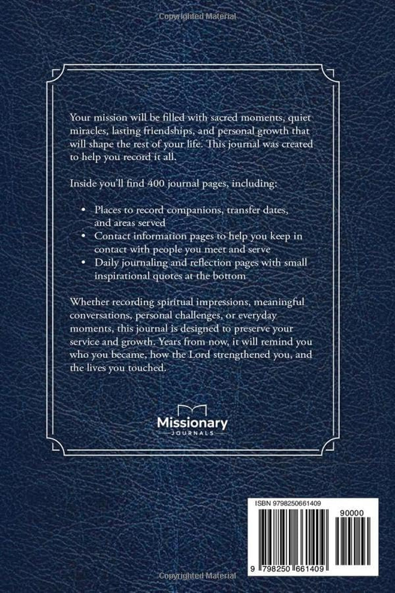 Called to Serve: A 400-Page LDS Missionary Journal: For Elders and Sisters of The Church of Jesus Christ of Latter-day Saints, with Companion Pages, ... Contact Sections, and Daily Reflections