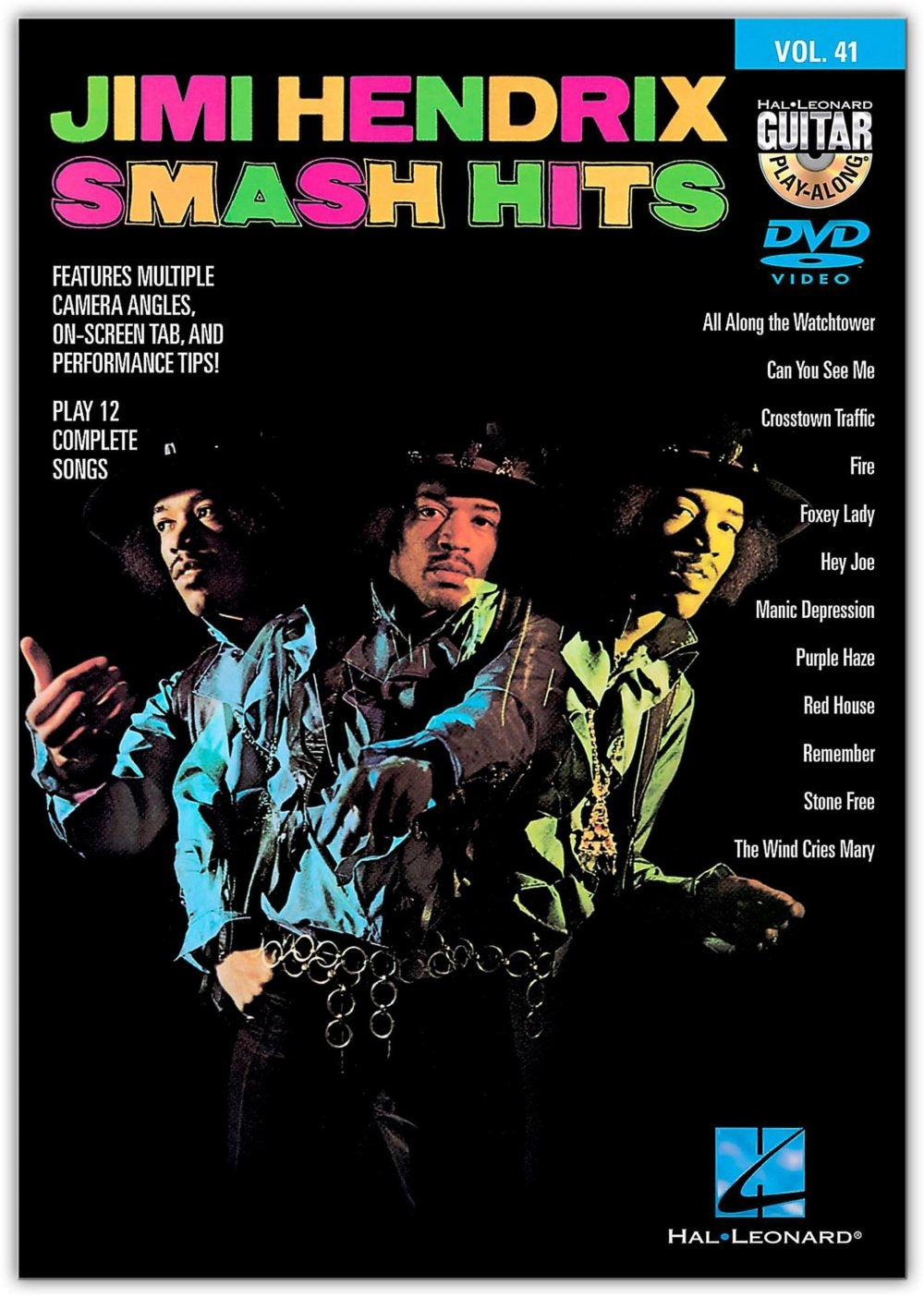 Jimi Hendrix Smash Hits - Guitar Play-Along DVD Volume 41