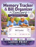 Bill Organizer for Seniors: Large Print Bill Tracker Book, Memory Support Planner & Dementia Aid for Elderly Adults. Peace of Mind with Simple Monthly Payment Tracking. (The Memory Activity Series)