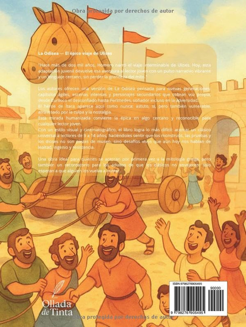 La Odisea de Homero: Versión adaptada e ilustrada del épico viaje de Ulises para jóvenes lectores (Clásicos adaptados e ilustrados para jóvenes lectores) (Spanish Edition)