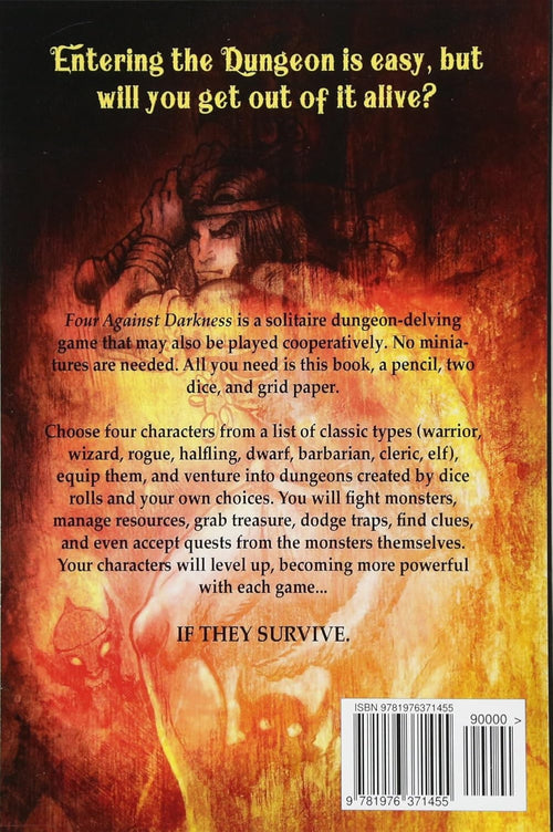 Four Against Darkness: A solitaire dungeon-delving pen-and-paper game