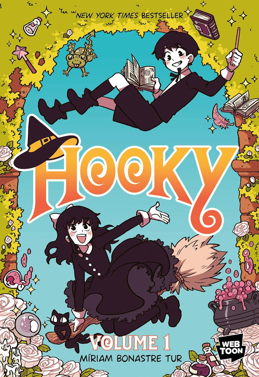 Hooky Volume 1: A Graphic Novel – A WEBTOON Comic About Twin Witches Who Missed Magic School for Children (Ages 8-12)