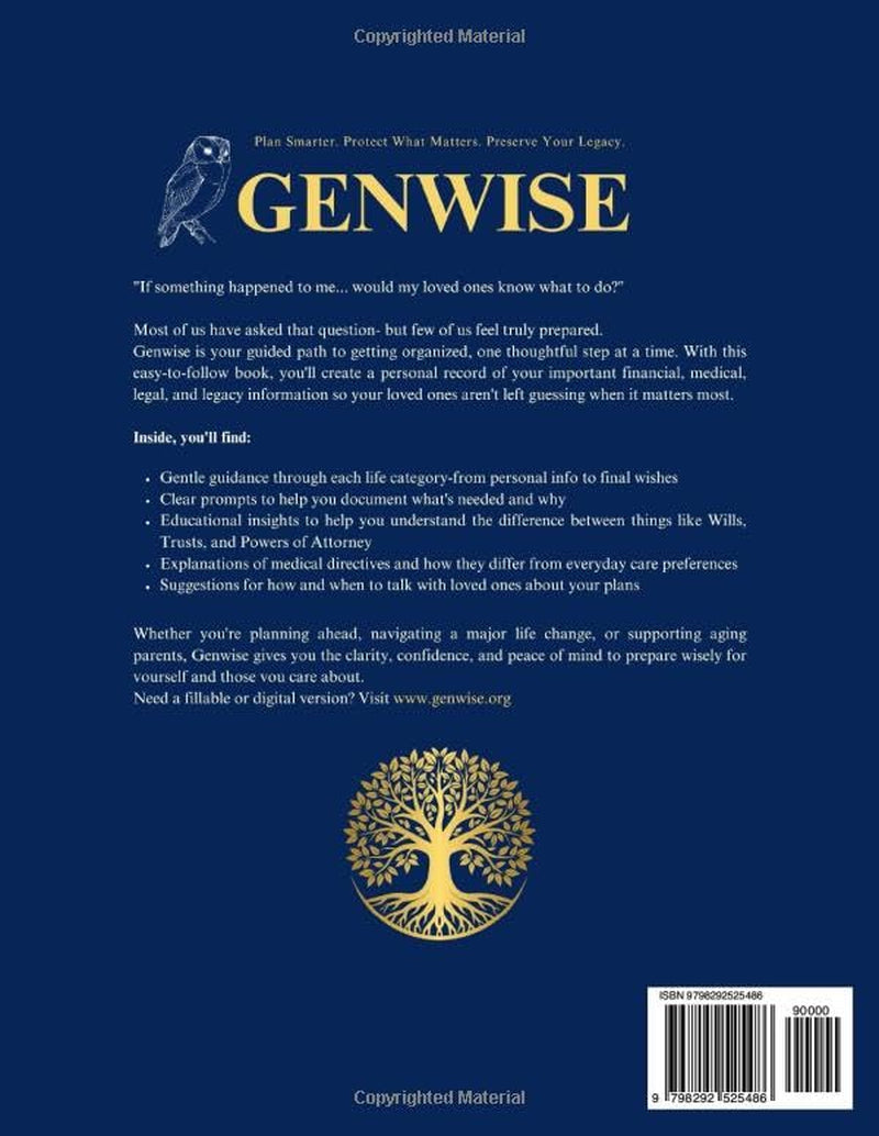 Genwise: The Essential Planning Guide and Workbook to Protect Your Family, Finances and Future