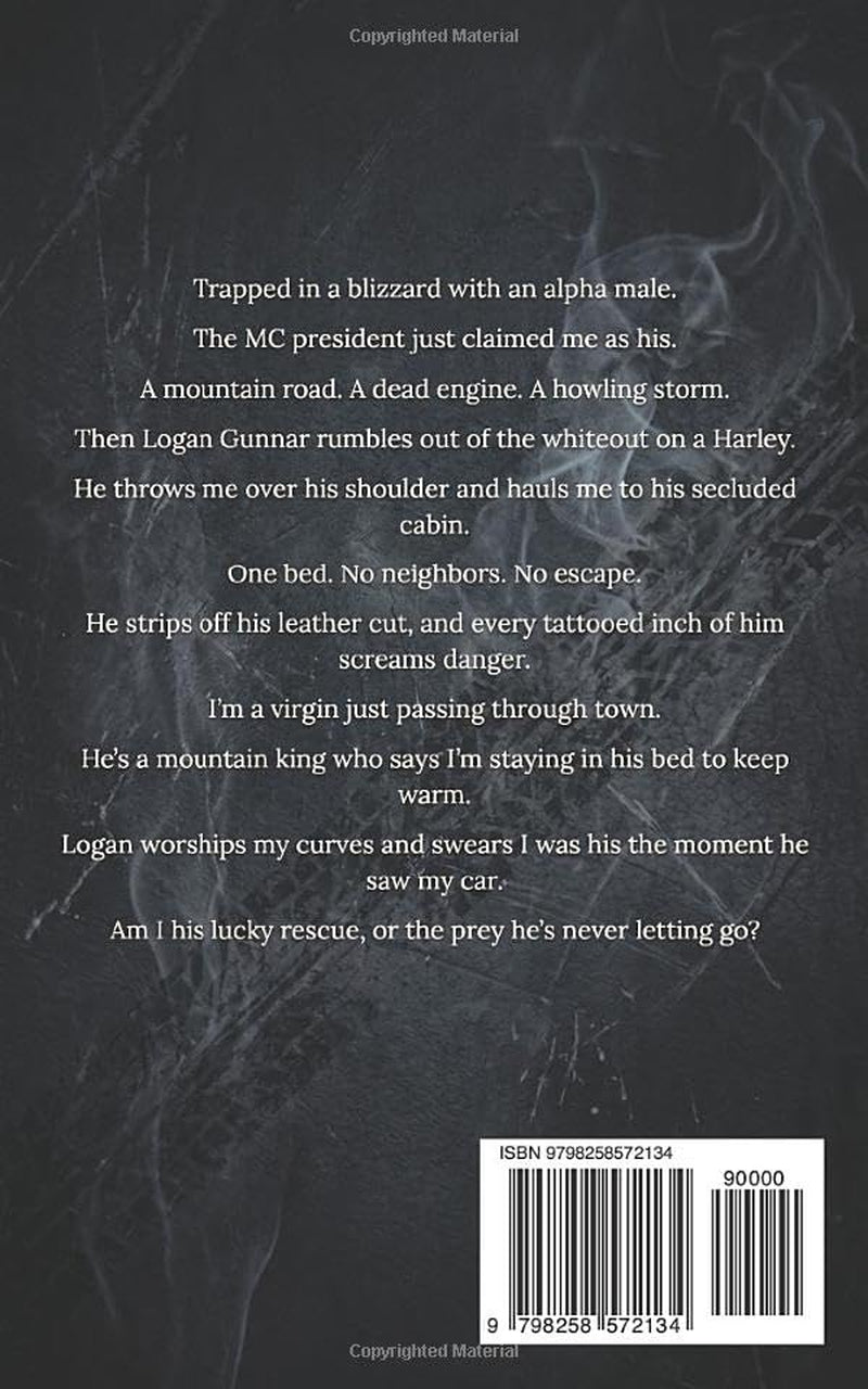 Trapped by the President: A Snowed-In Forced Proximity Mountain Man MC Romance (Broken Halos Motorcycle Club)