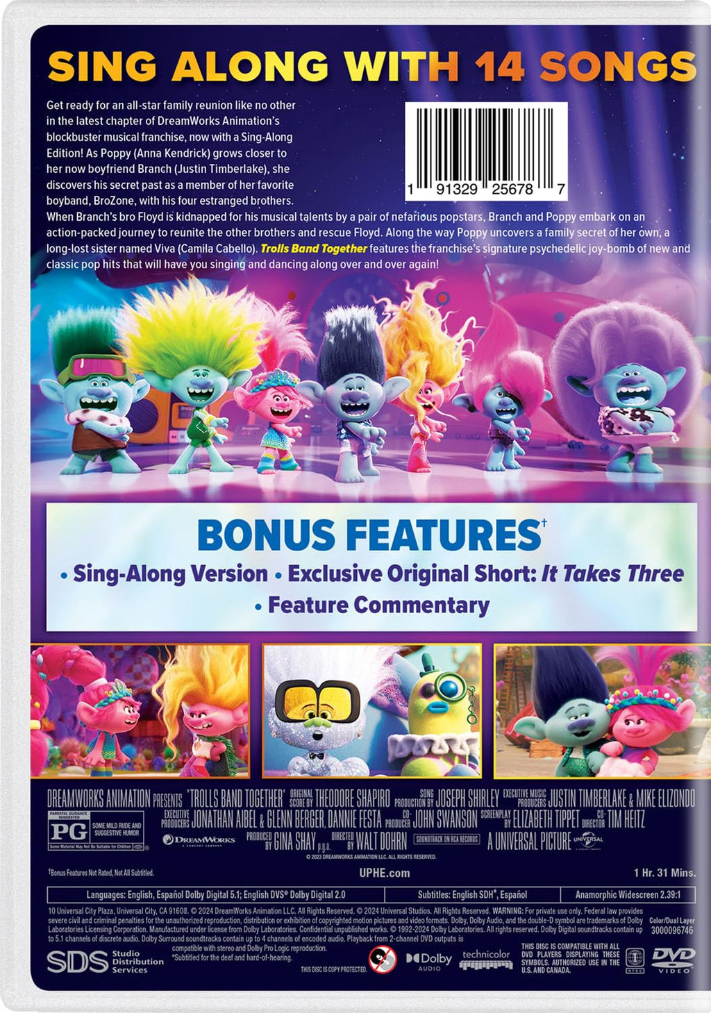 Trolls Band Together - Sing-Along Edition [DVD]
