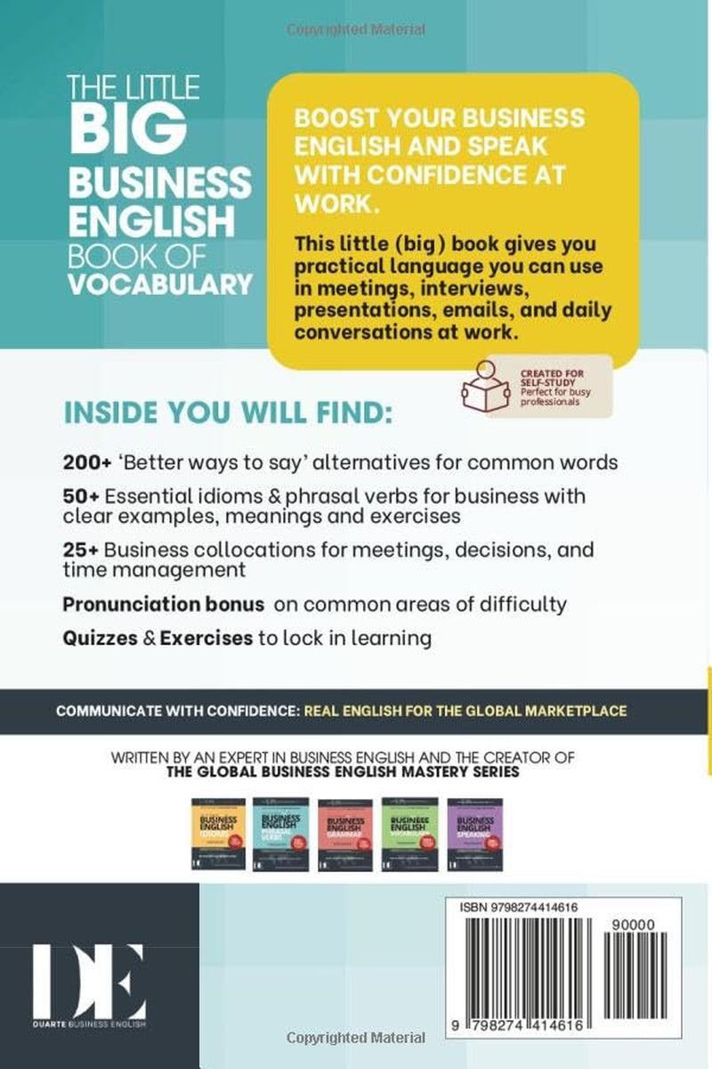 The Little BIG Business English Book of Vocabulary: Boost your business English with essential vocabulary for meetings, small talk, emails, interviews, and presentations