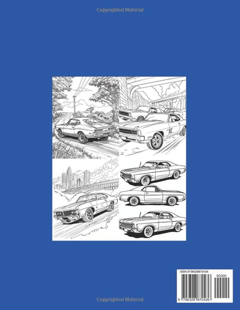Classic And Vintage Car Coloring Book: Classic Coupe, Vintage Hotrod, Muscle Car, Coloring Book For Adult's And Teen's