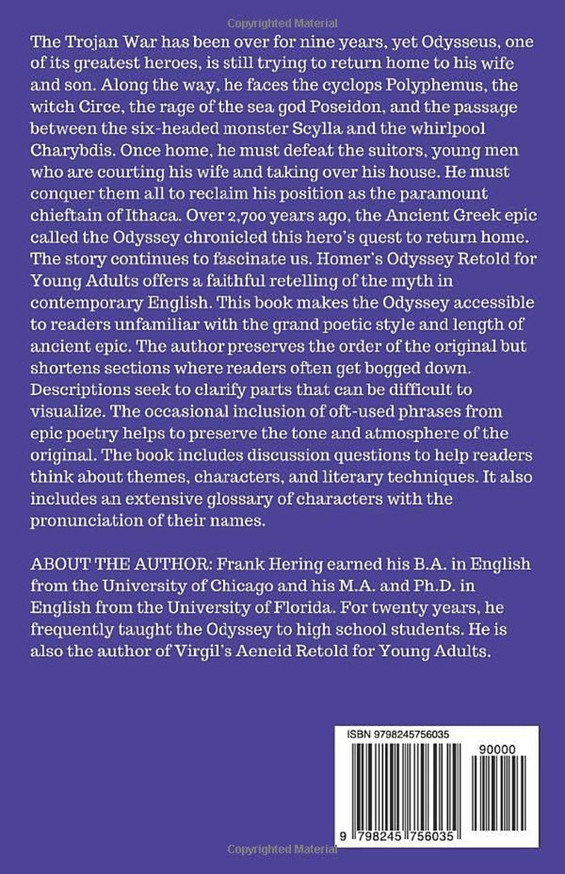 Homer's Odyssey Retold for Young Adults (Classics Retold for Young Adults)