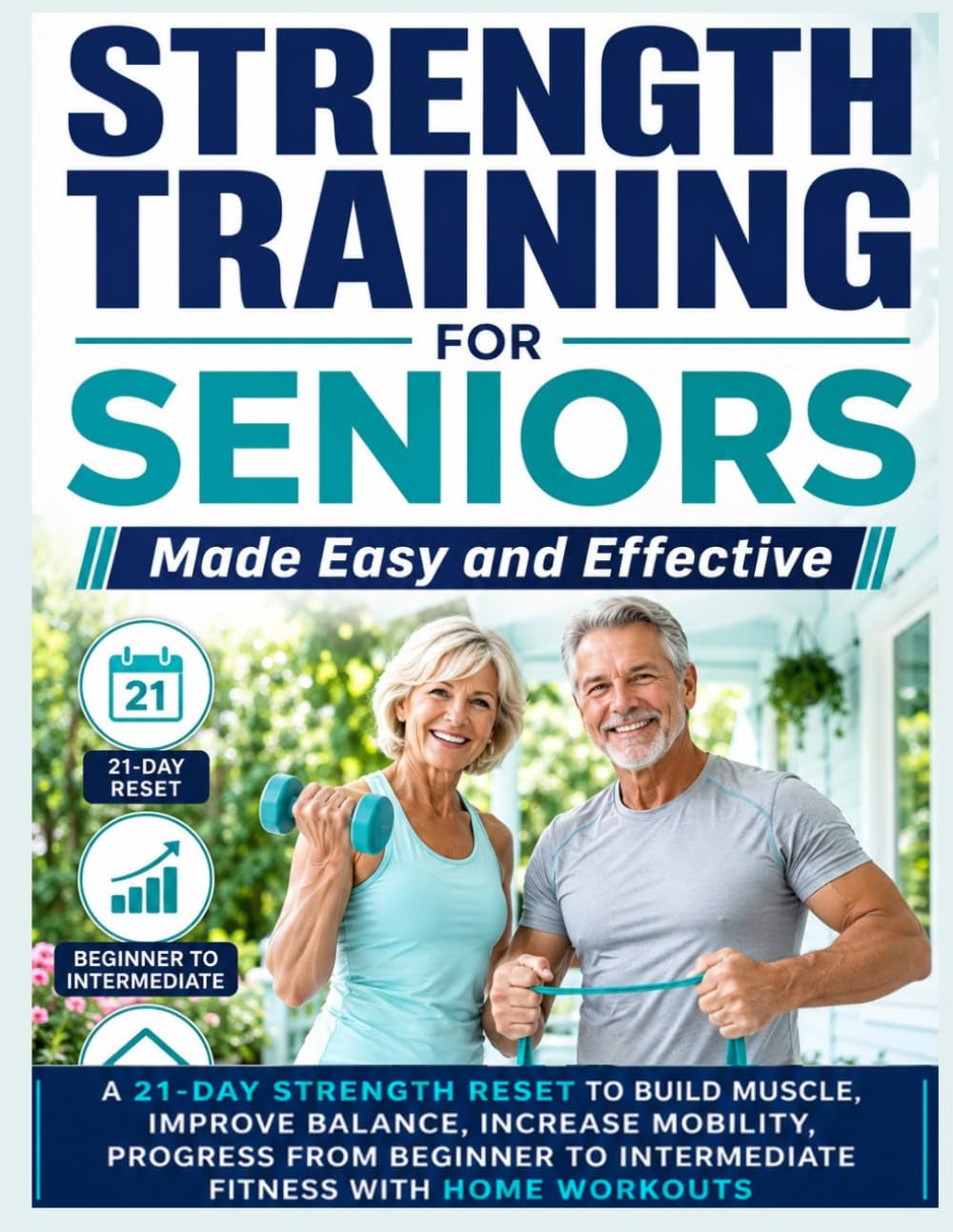 Strength Training for Seniors Made Easy and Effective: A 21-Day Strength Reset to Build Muscle, Improve Balance, Increase Mobility, Progress from Beginner to Intermediate Fitness with Home Workouts