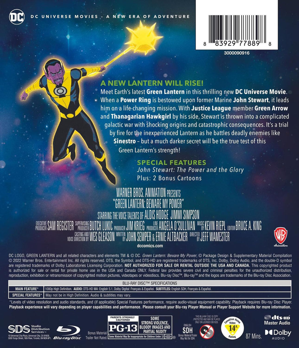 Green Lantern: Beware My Power (DCU) (Blu-ray)