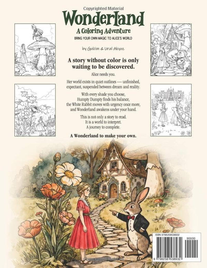 Wonderland: A Coloring Adventure: Bring your own magic to Alice's world