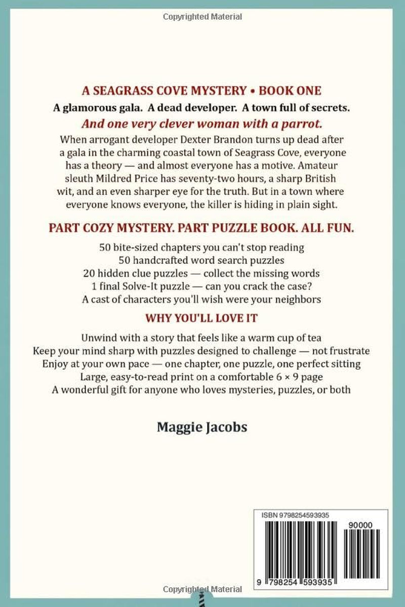 There's Murder Afoot: A Cozy Murder Mystery Word Search Puzzle Book - 50 Cozy Chapters - 50 Puzzles To Solve, Hidden Clues To Catch The Killer! (A ... Cove Cozy Murder Mystery Word Search 3 Books)