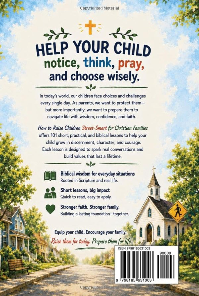 How to Raise Children Street-Smart for Christian Families: 101 Biblical Lessons, Real-Life Scenarios, Prayers, and Action Steps to Help Kids Build Awareness, Boundaries, Courage, and Wise Judgment
