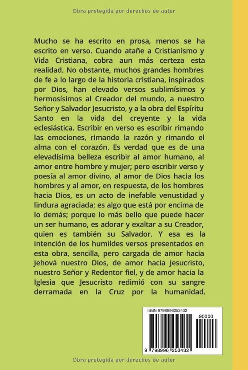 Poesía Cristiana "Ríos de Agua Viva": Poesía Doctrinal | Verso Libre y Verso Tradicional-Clásico | Poemario Evangélico | Doctrina en Versos (Spanish Edition)