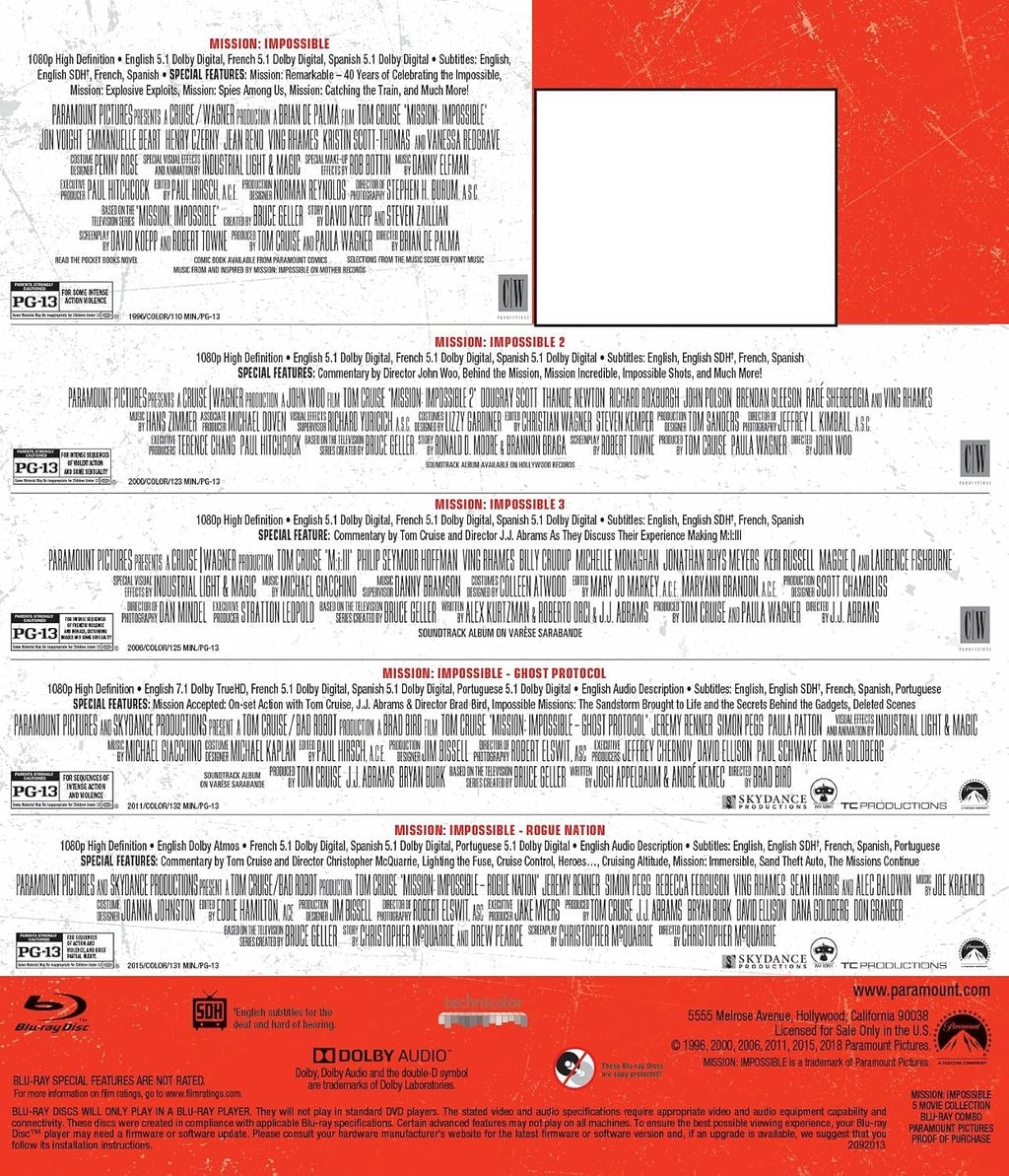 Mission: Impossible 5-Movie Collection